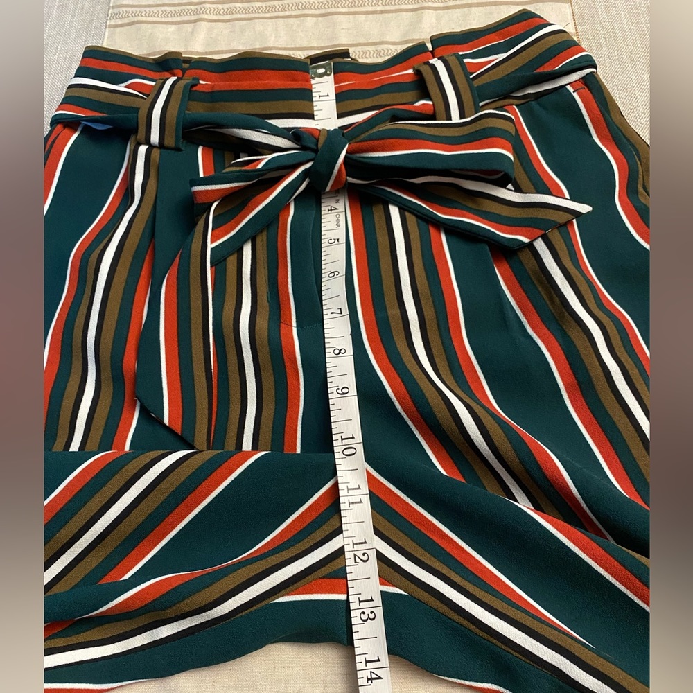 Express High Rise Wide Leg Striped Pants - Picture 8 of 14